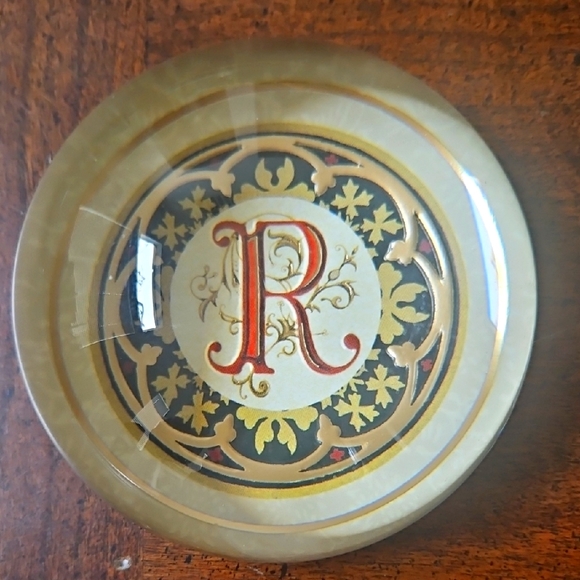 Punch Studio Other - Crystal Paperweight Letter R Dome Top